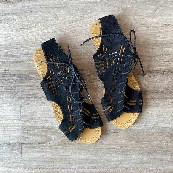 Cynthia Vince lace up sandals - Picture 1 of 6